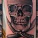 Tattoos - black and grey skull with chef hat and knife, Tim McEvoy Art Junkies Tattoo - 75971